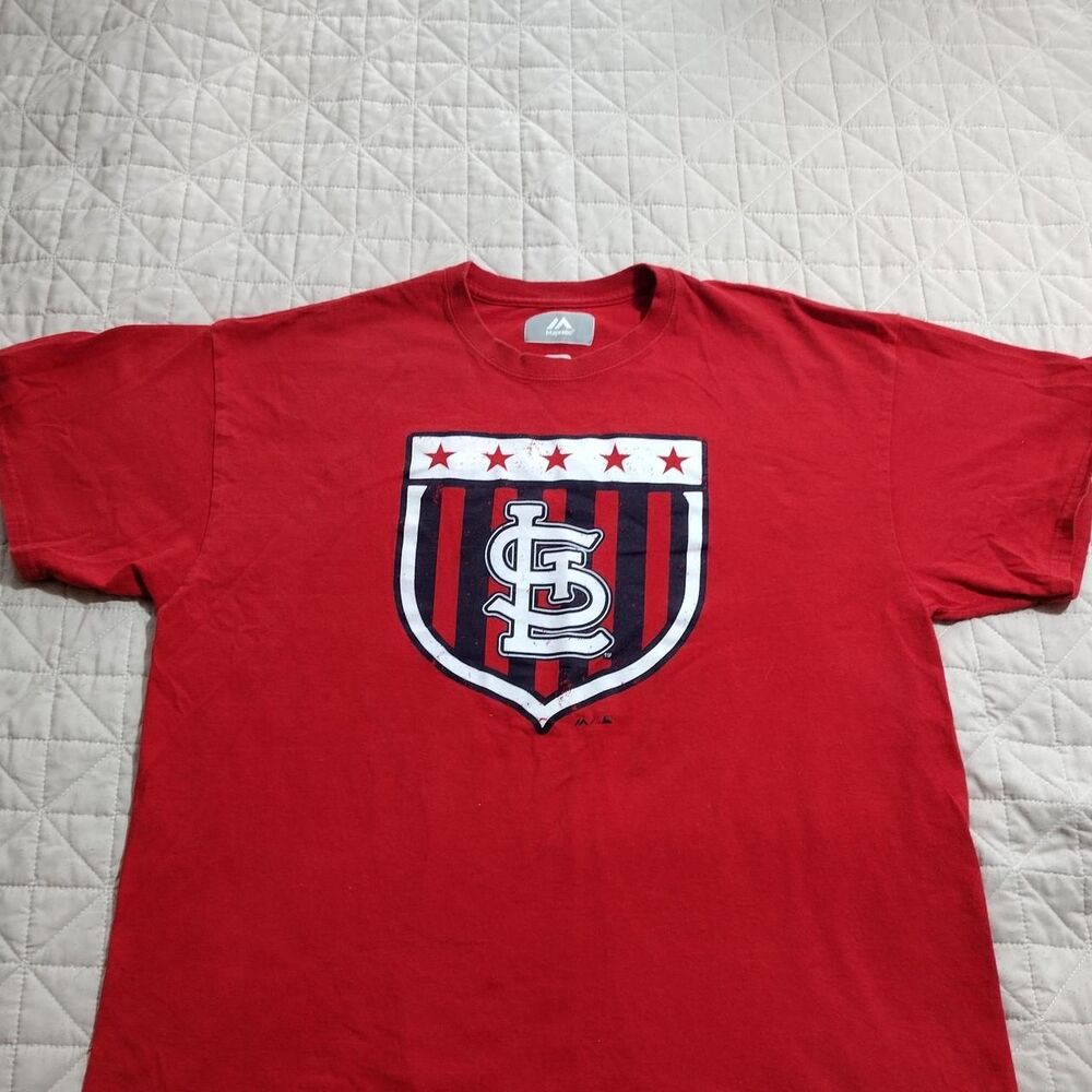 Majestic-athletic Men's Red T-shirt